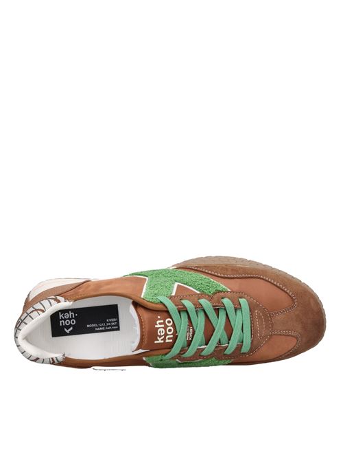 Sneakers in camoscio, tessuto e gomma KEH NOO | S00KM9777MARRONE-VERDE-BEIGE